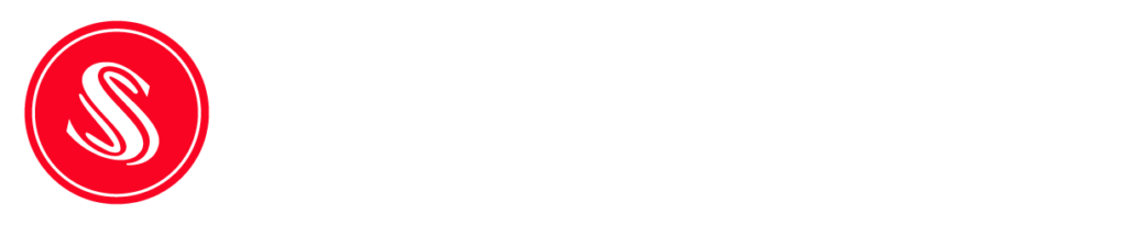 Logo de una empresa de grupo surfax color blanco