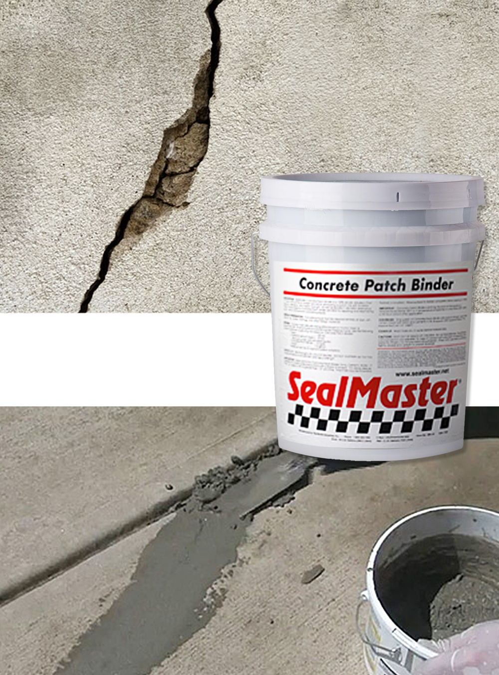 Reparación de superficies de concreto, sellado de grietas en concreto