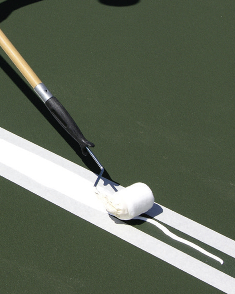 Pintura texturizada para trazado de lineas en canchas deportivas